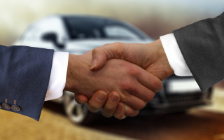 an illustration of a car transaction